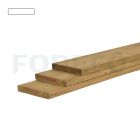 Vuren plank groen geimpregneerd ronde hoeken 28x195mm