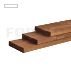 Vuren WaxedWood bruin geimpregneerd ronde hoeken 28x145mm