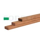 BEZ2642 WaxedWood bruin geimpregneerd, ronde hoeken 28x68mm 