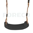 Zwart kunststof schommelplankje voor in de tuin